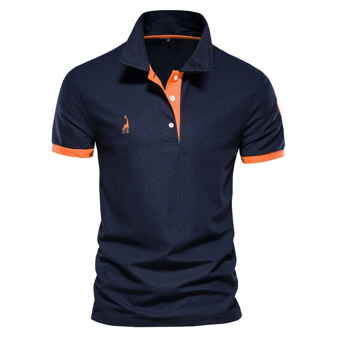 Polo Homme Amawinc Design Classique Décontracté Col Structuré Pour Port Quotidien