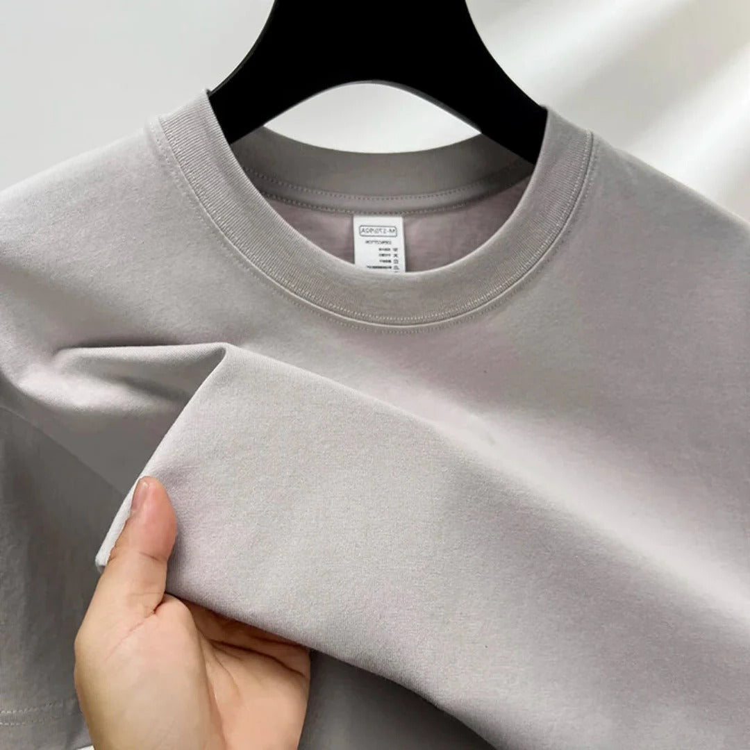 Amawinc T Shirt Homme Col Rond Classique Confortable Ajustement Décontracté Pour Quotidien Indispensable