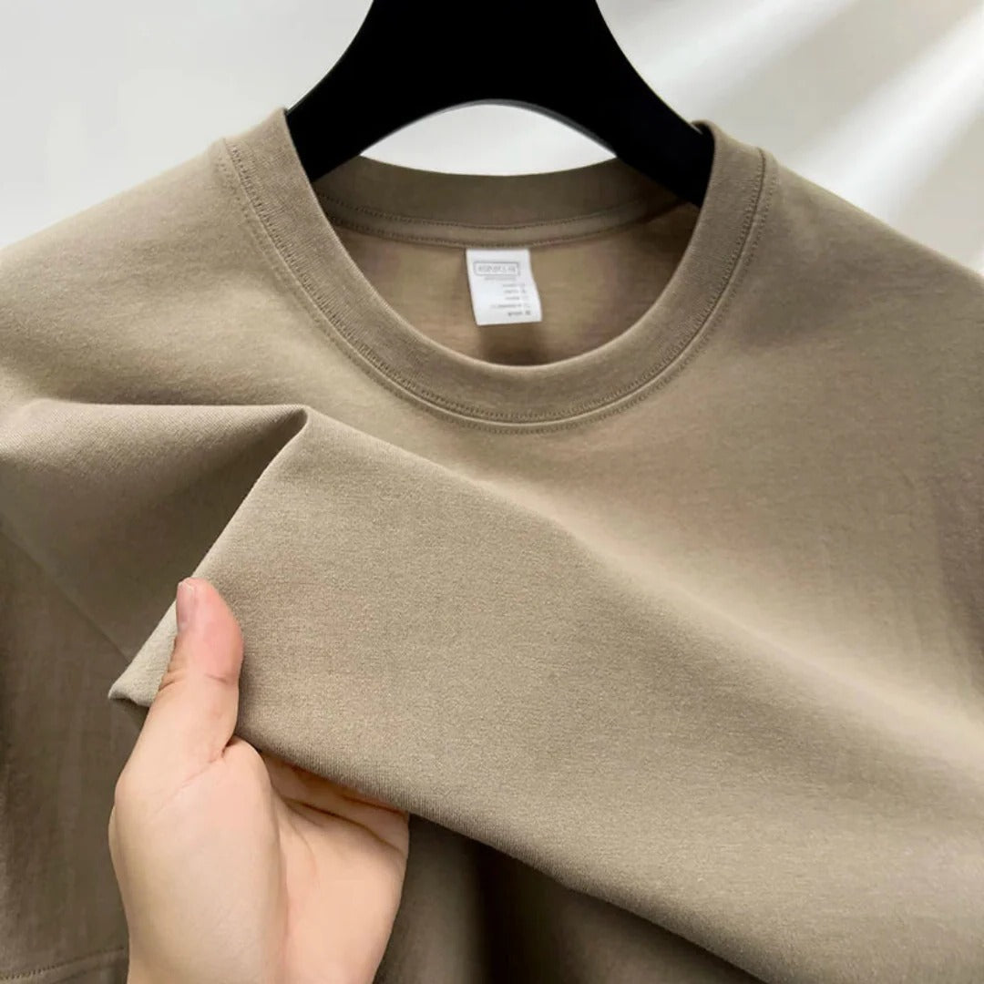 Amawinc T Shirt Homme Col Rond Classique Confortable Ajustement Décontracté Pour Quotidien Indispensable