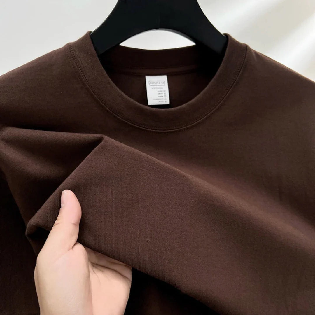 Amawinc T Shirt Homme Col Rond Classique Confortable Ajustement Décontracté Pour Quotidien Indispensable