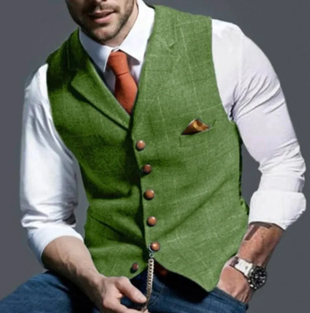 Amawinc Gilet De Costume Slim Classique Homme À Six Boutons Pour Tenue Formelle Et Décontractée