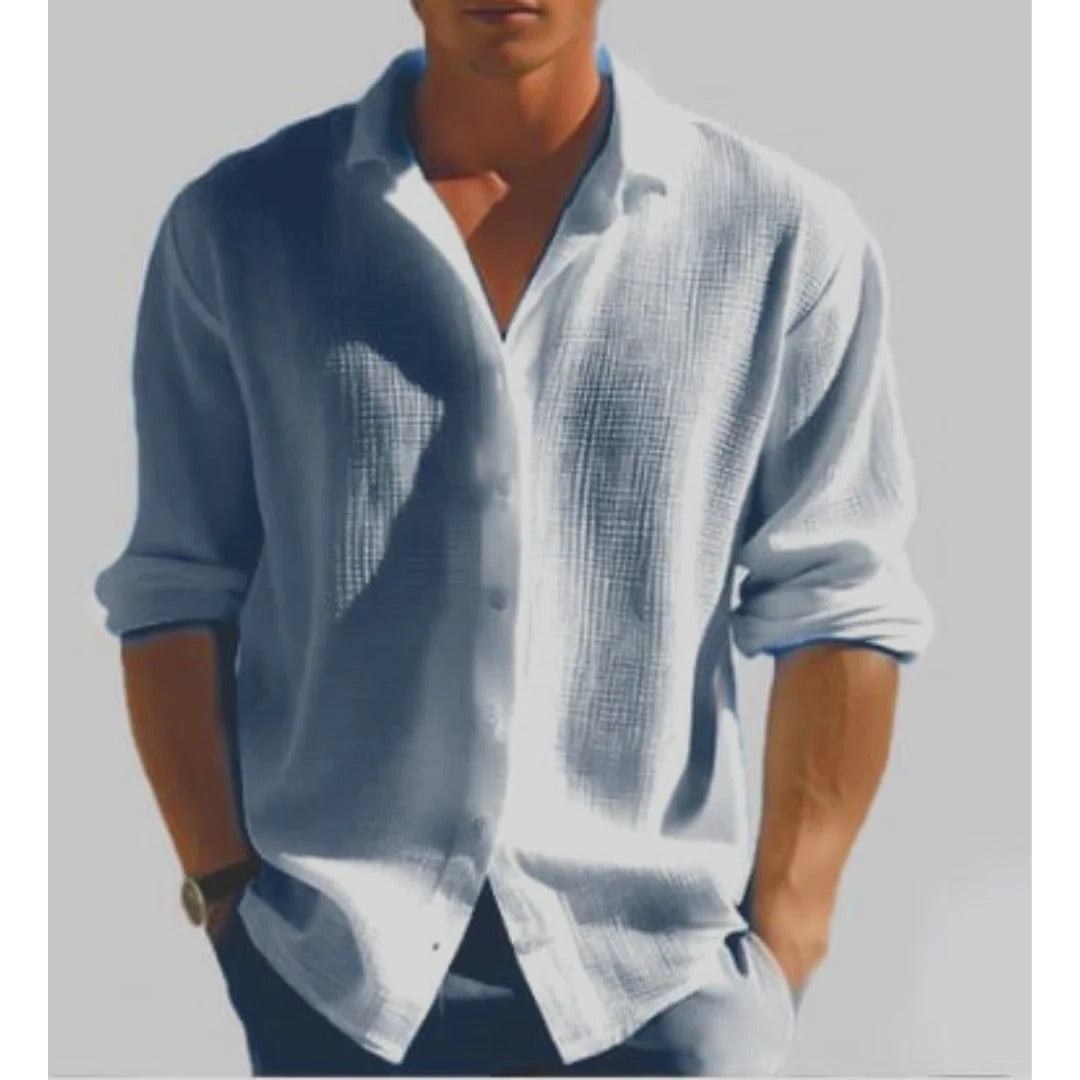 Amawinc Chemise Décontractée Homme À Boutons Léger Col Classique Pour Tous Les Jours À Porter Avec Jeans Shorts Ou Chinos