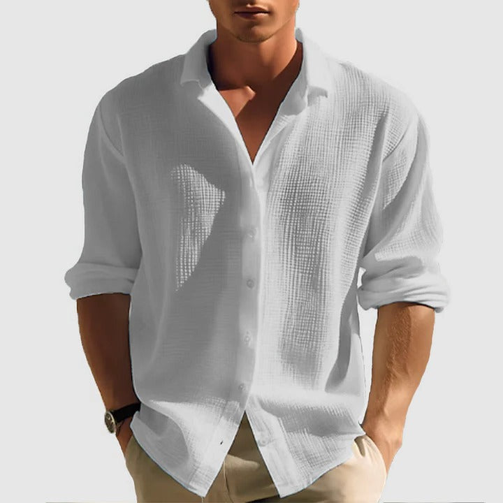 Amawinc Chemise Décontractée Homme À Boutons Léger Col Classique Pour Tous Les Jours À Porter Avec Jeans Shorts Ou Chinos