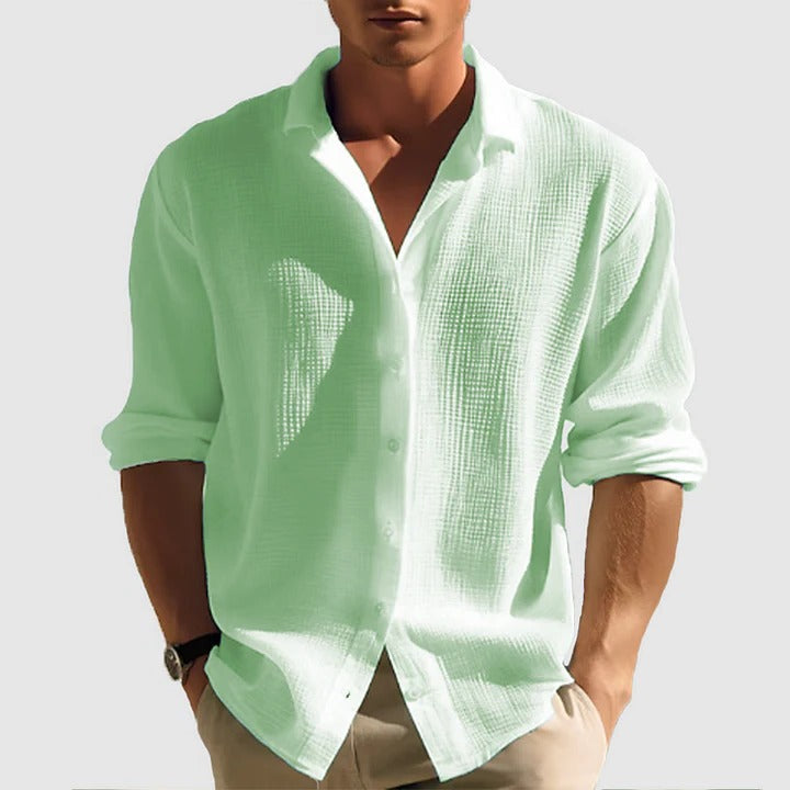 Amawinc Chemise Décontractée Homme À Boutons Léger Col Classique Pour Tous Les Jours À Porter Avec Jeans Shorts Ou Chinos
