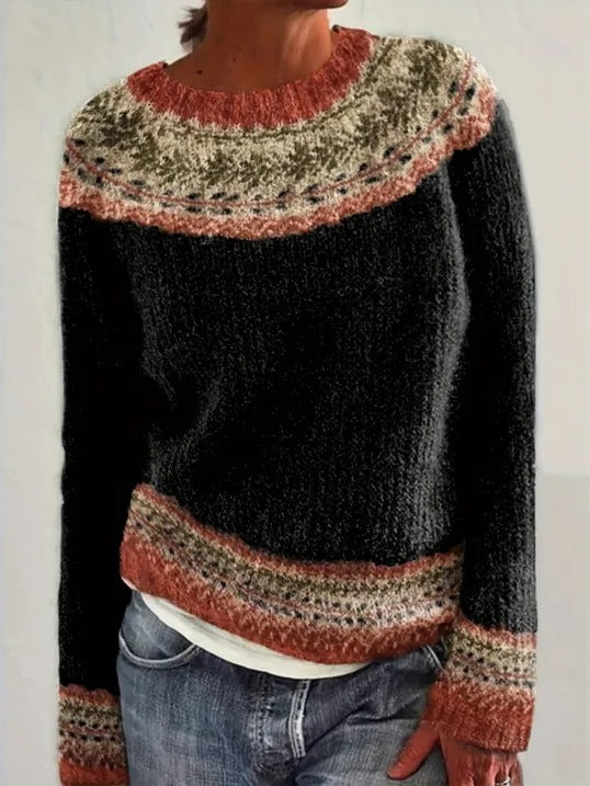 Pull Hiver Vintage Pour Femmes Confortable Et Chaud Avec Style Intemporel Pour Sorties Décontractées À La Maison