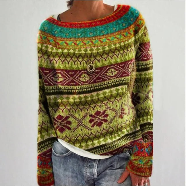 Pull Hiver Vintage Pour Femmes Confortable Et Chaud Avec Style Intemporel Pour Sorties Décontractées À La Maison