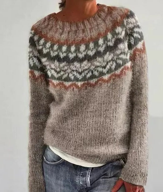 Pull Hiver Vintage Pour Femmes Confortable Et Chaud Avec Style Intemporel Pour Sorties Décontractées À La Maison