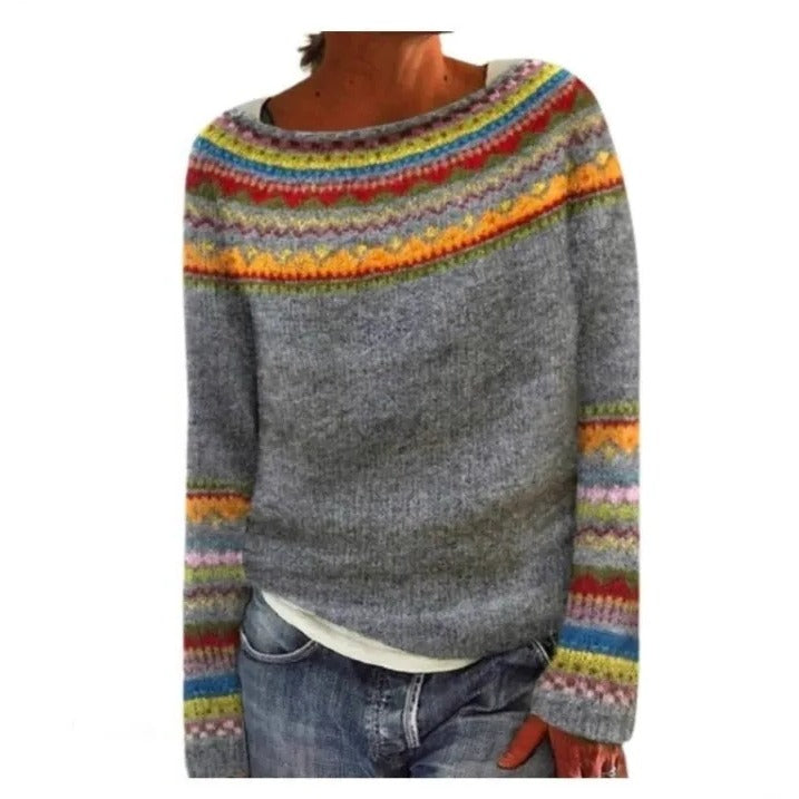 Pull Hiver Vintage Pour Femmes Confortable Et Chaud Avec Style Intemporel Pour Sorties Décontractées À La Maison