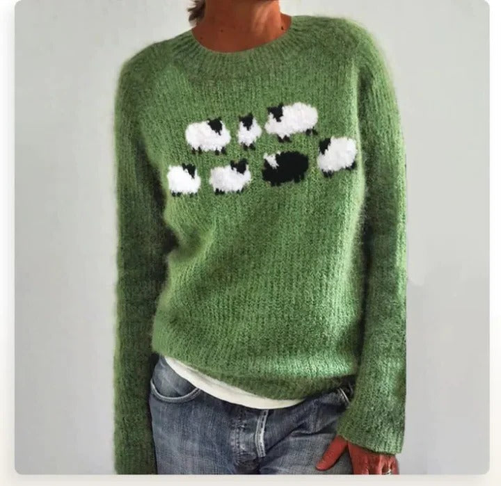 Pull Hiver Vintage Pour Femmes Confortable Et Chaud Avec Style Intemporel Pour Sorties Décontractées À La Maison