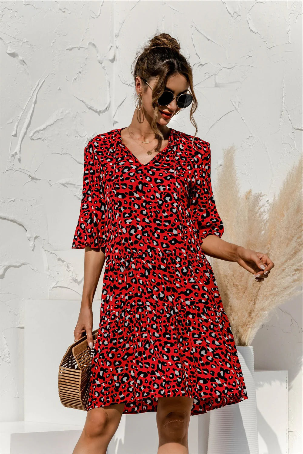 Robe D'Été Femme À Taille Basse Amawinc Confort Décontractée Semiformal Pour Sorties