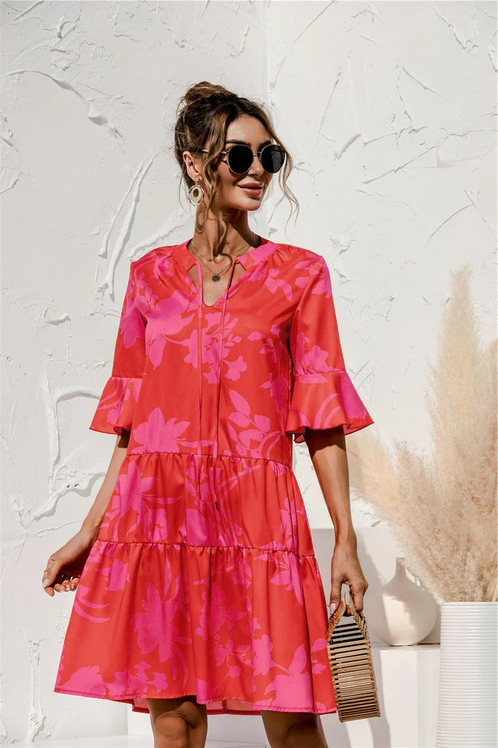 Robe D'Été Femme À Taille Basse Amawinc Confort Décontractée Semiformal Pour Sorties