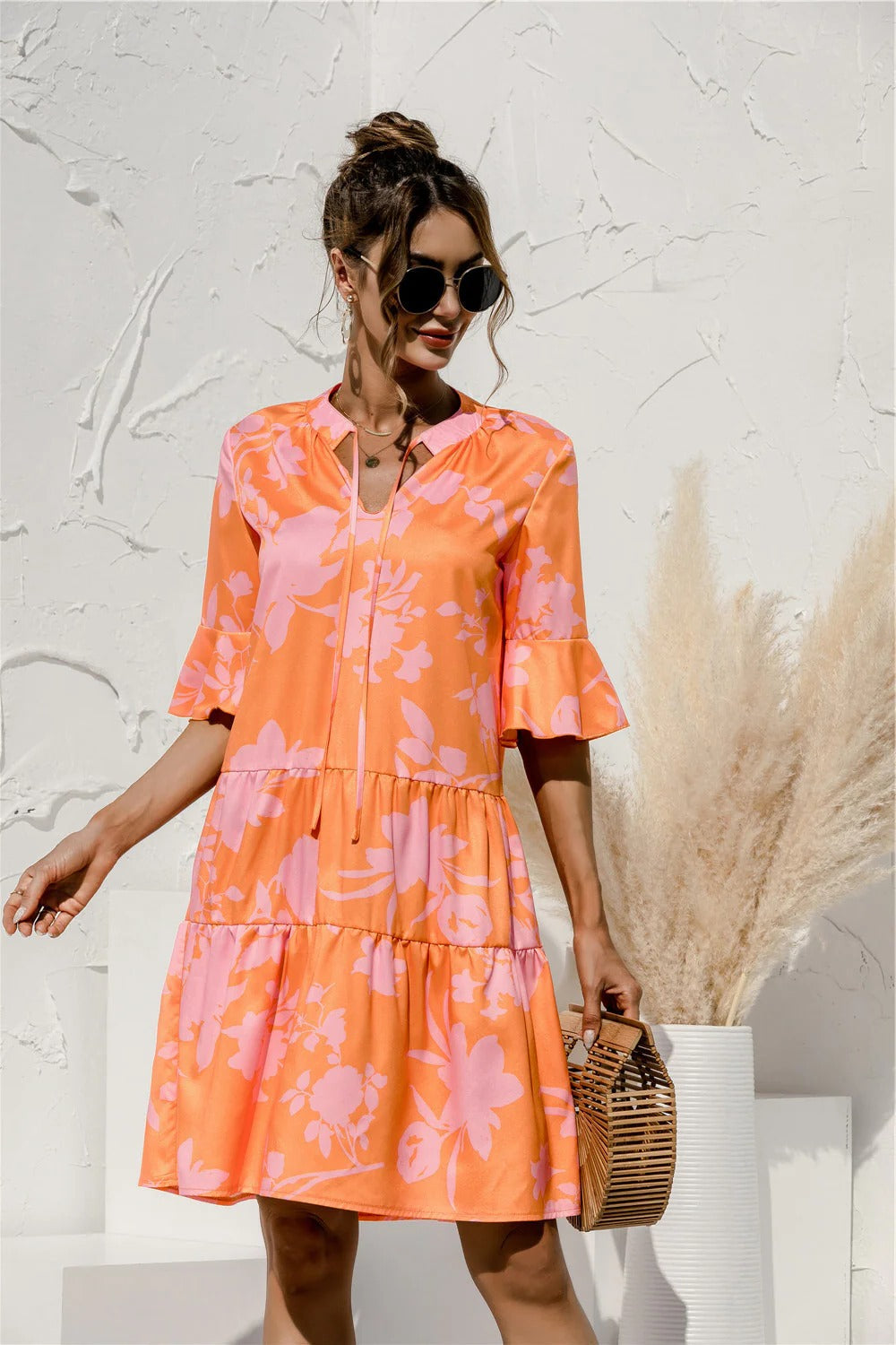 Robe D'Été Femme À Taille Basse Amawinc Confort Décontractée Semiformal Pour Sorties