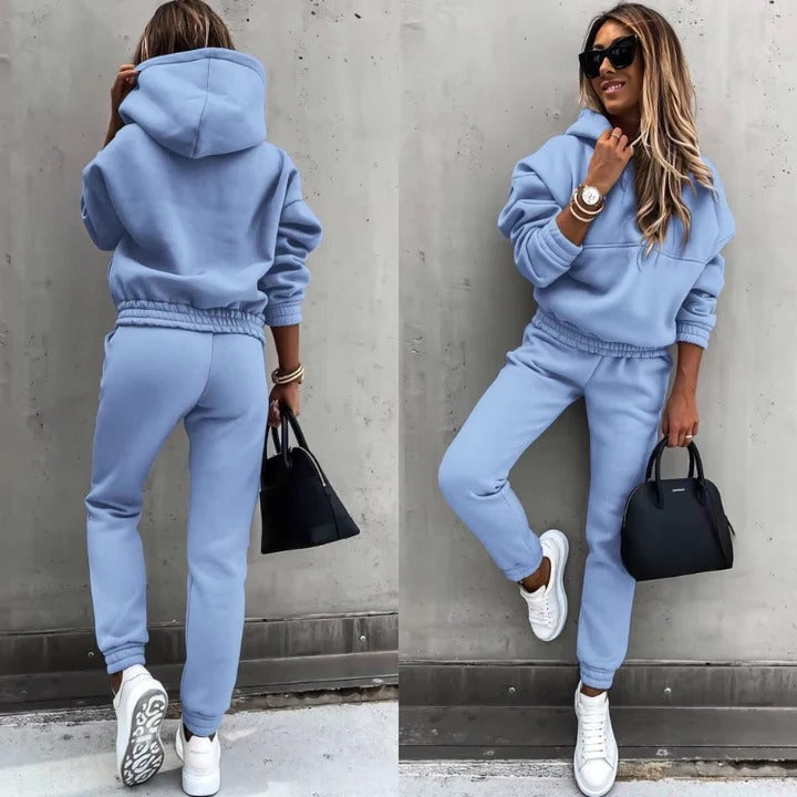 Survêtement Deux Pièces Pour Femmes Amawinc Confort Polyvalent Style Moderne Pour Sport Et Loisirs