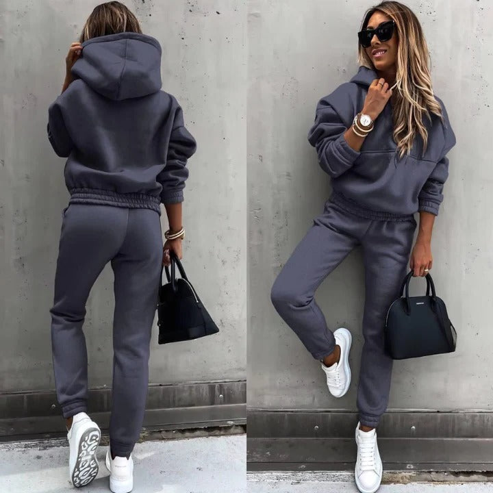 Survêtement Deux Pièces Pour Femmes Amawinc Confort Polyvalent Style Moderne Pour Sport Et Loisirs