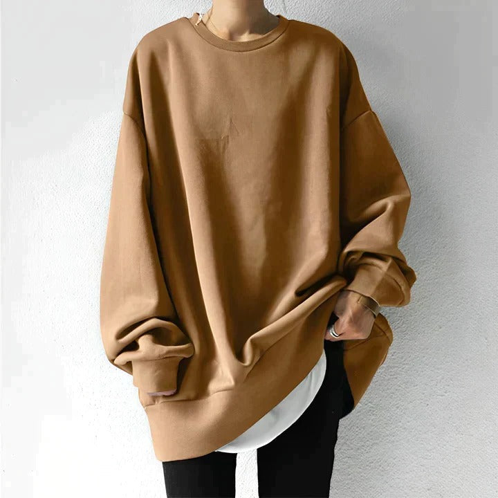 Pull Oversize Grande Taille Pour Femmes Confortable Et Élégant Pour Le Quotidien Décontracté