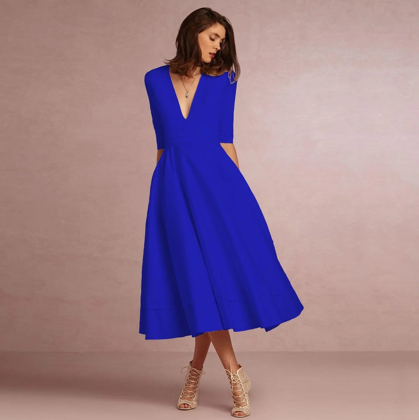 Robe Princesse Moderne Sans Manches Pour Femme Amawinc Élégante Pour Occasions Formelles