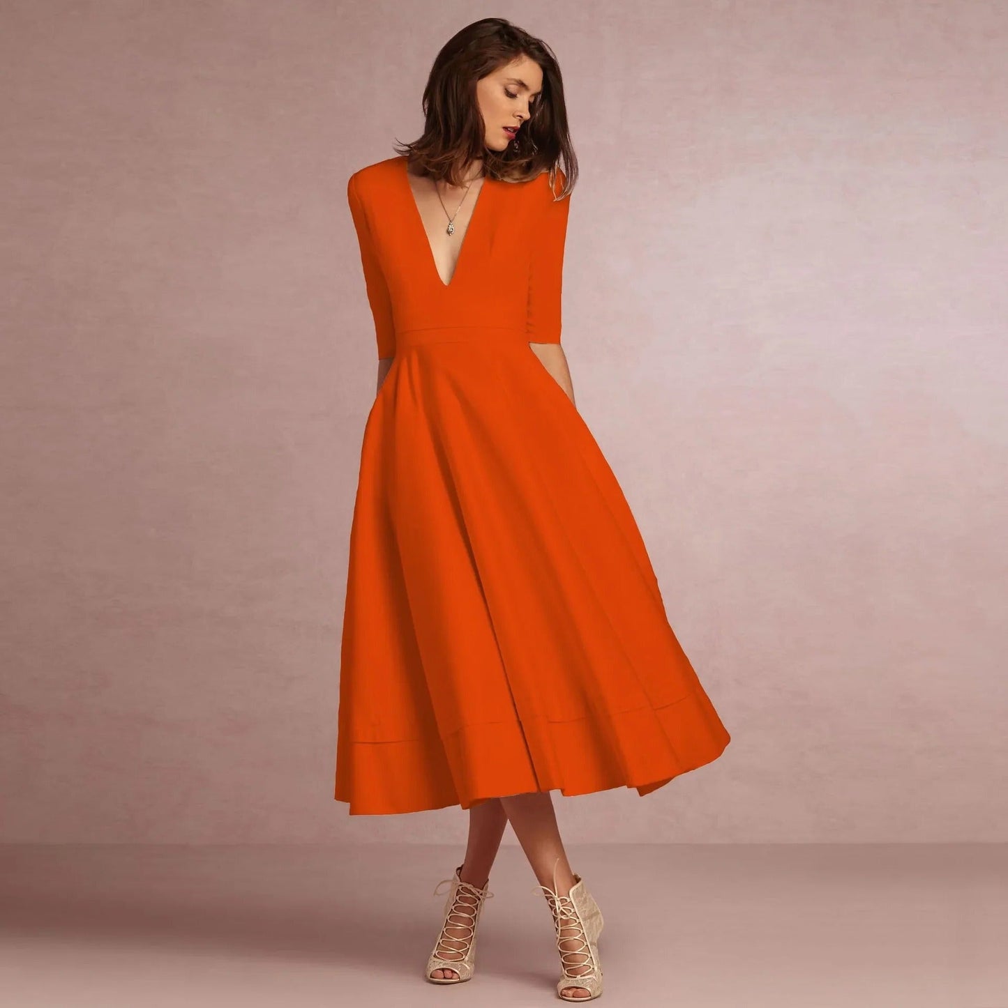Robe Princesse Moderne Sans Manches Pour Femme Amawinc Élégante Pour Occasions Formelles