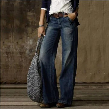 Pantalon Femme Élégant Confortable Pour Toutes Saisons En Bleu Clair Idéal Bureau Et Loisirs