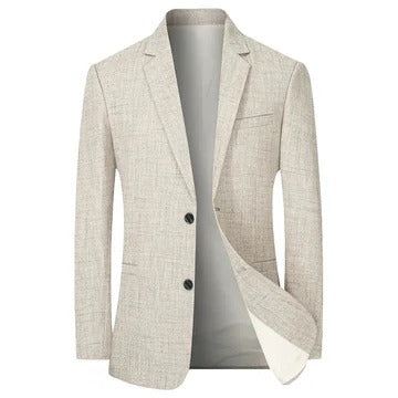 Blazer Homme Vintage Coupe Slim Boutonnage Simple Pour Tenue Formelle Ou Décontractée