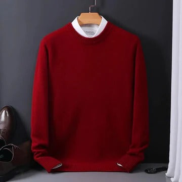 Pull En Cachemire Classique Pour Homme Col Rond Gris Clair Doux Pour Tenue Formelle Et Décontractée Par Amawinc