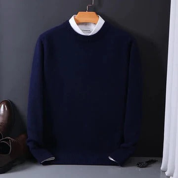 Pull En Cachemire Classique Pour Homme Col Rond Gris Clair Doux Pour Tenue Formelle Et Décontractée Par Amawinc