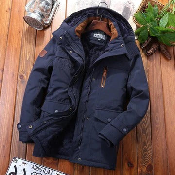 Manteau Homme Capuche Hivernal Isolé Avec Poches Pour Temps Froid Amawinc Confort Durable