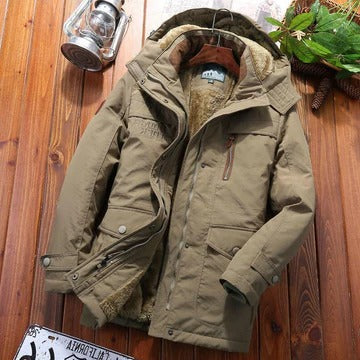 Manteau Homme Capuche Hivernal Isolé Avec Poches Pour Temps Froid Amawinc Confort Durable