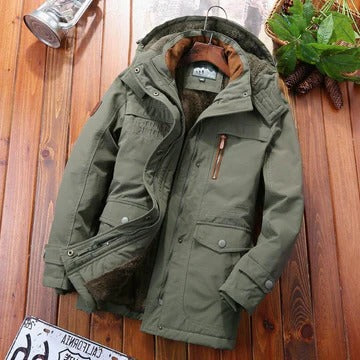 Manteau Homme Capuche Hivernal Isolé Avec Poches Pour Temps Froid Amawinc Confort Durable