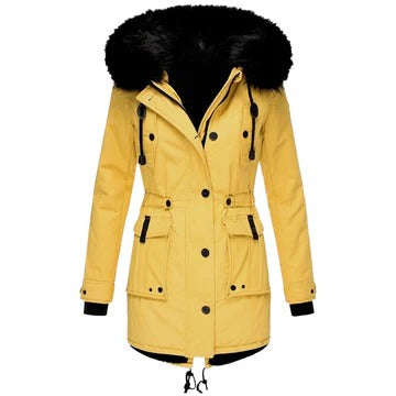 Amawinc Manteau Long Hiver Femmes Couture Structurée Confort Quotidien Travail Voyage Sorties Soirées
