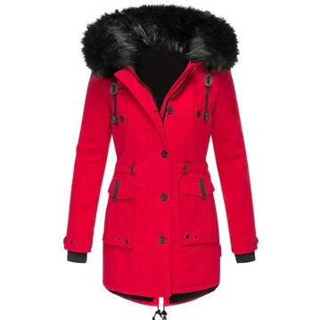 Amawinc Manteau Long Hiver Femmes Couture Structurée Confort Quotidien Travail Voyage Sorties Soirées