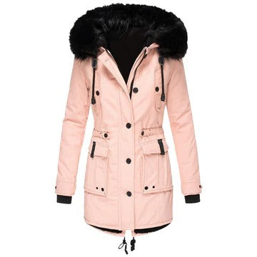 Amawinc Manteau Long Hiver Femmes Couture Structurée Confort Quotidien Travail Voyage Sorties Soirées