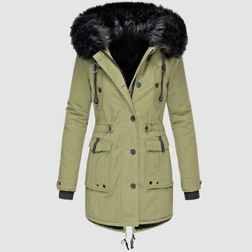 Amawinc Manteau Long Hiver Femmes Couture Structurée Confort Quotidien Travail Voyage Sorties Soirées