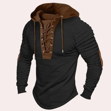 Amawinc Sweat À Capuche Lacé Pour Homme Avec Encolure En Dentelle Moderne Pour Le Confort Quotidien
