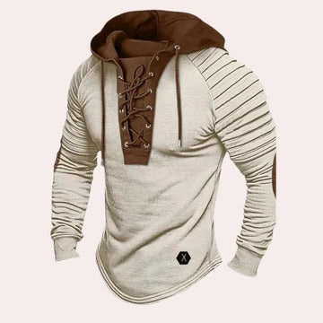 Amawinc Sweat À Capuche Lacé Pour Homme Avec Encolure En Dentelle Moderne Pour Le Confort Quotidien