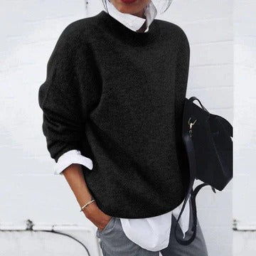 Pull Femme Classique À Col Rond Amawinc Maille Intemporelle Et Polyvalente Pour Tous Les Jours