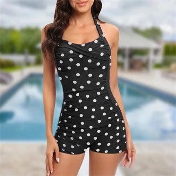 Maillot De Bain Taille Haute Pour Femme Avec Ceinture Et Haut De Soutien Pour Silhouette Sculptée