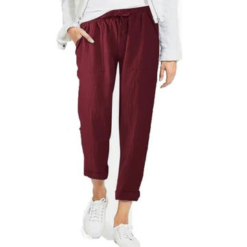 Pantalon Été Léger Pour Femme Respirant Confortable Amawinc Idéal Travail Voyage Loisirs