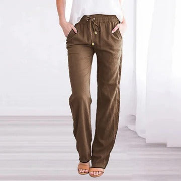 Pantalon Été Léger Pour Femme Respirant Confortable Amawinc Idéal Travail Voyage Loisirs