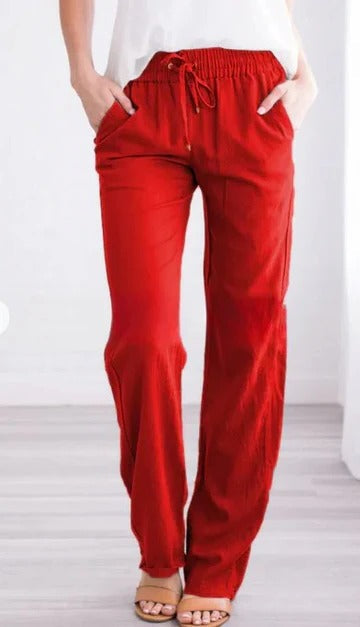 Pantalon Été Léger Pour Femme Respirant Confortable Amawinc Idéal Travail Voyage Loisirs