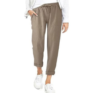 Pantalon Été Léger Pour Femme Respirant Confortable Amawinc Idéal Travail Voyage Loisirs