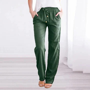 Pantalon Été Léger Pour Femme Respirant Confortable Amawinc Idéal Travail Voyage Loisirs