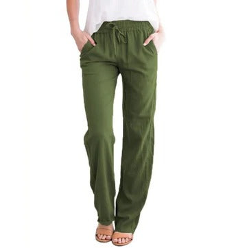 Pantalon Été Léger Pour Femme Respirant Confortable Amawinc Idéal Travail Voyage Loisirs