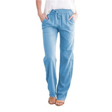Pantalon Été Léger Pour Femme Respirant Confortable Amawinc Idéal Travail Voyage Loisirs