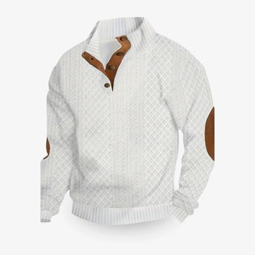 Amawinc Pull Homme Luxe Chaud Silhouette Moderne Confort Toute La Journée Pour Temps Froid