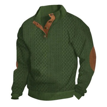 Amawinc Pull Homme Luxe Chaud Silhouette Moderne Confort Toute La Journée Pour Temps Froid