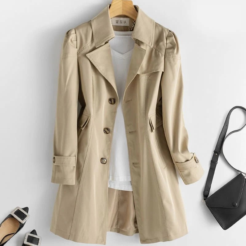 Manteau Trench Classique Pour Femme Amawinc Léger Pour Bureau Et Sorties Tailles XS À 3XL Élégance Quotidienne