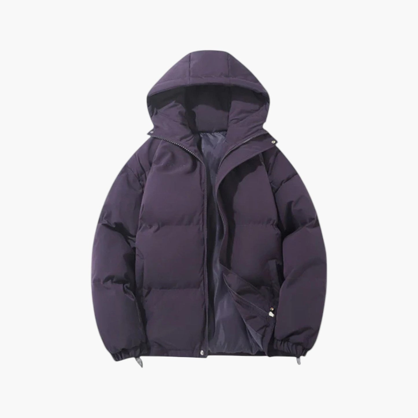 Veste Matelassée Homme À Capuche Zip Beige Amawinc Chaude Et Légère Pour L'Hiver