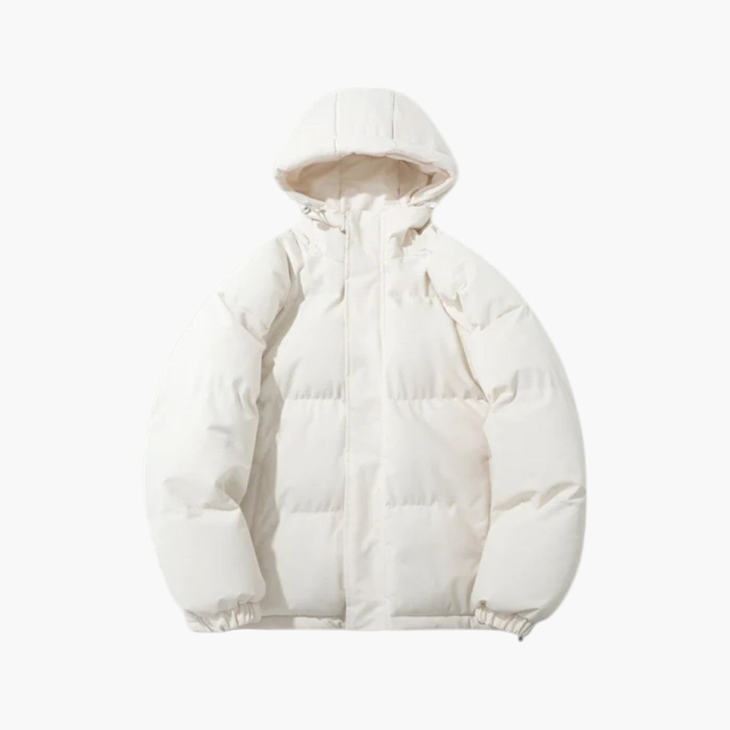 Veste Matelassée Homme À Capuche Zip Beige Amawinc Chaude Et Légère Pour L'Hiver