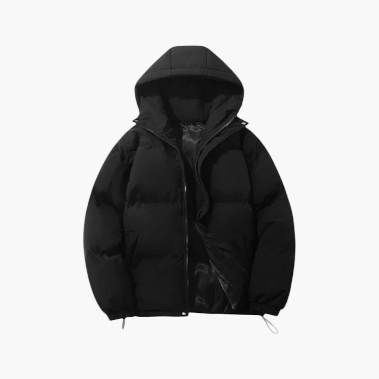 Veste Matelassée Homme À Capuche Zip Beige Amawinc Chaude Et Légère Pour L'Hiver