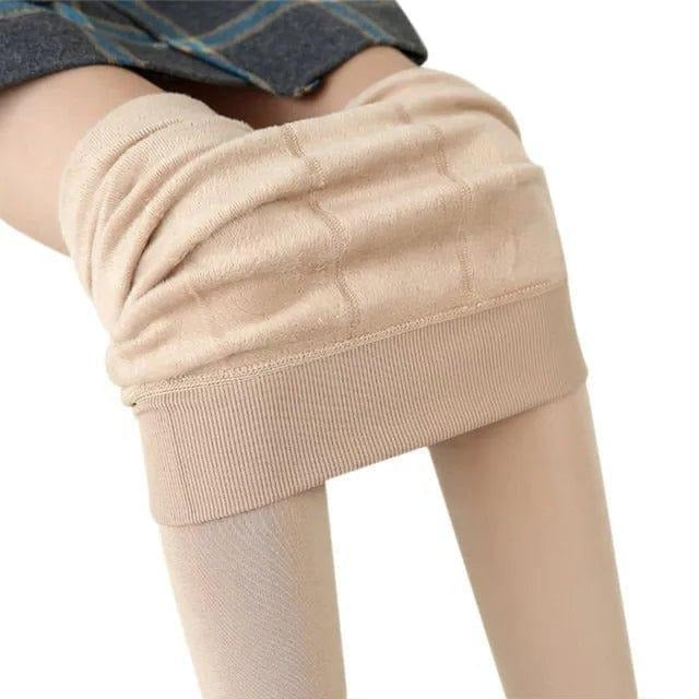 Leggings Doublés Polaire Pour Temps Froid Confortables Et Elastiques Pour La Maison Et Extérieur